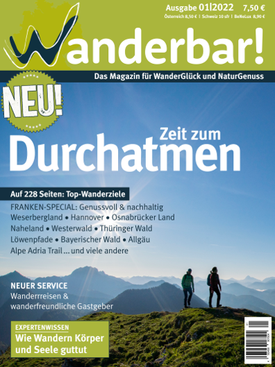 Im Frühjahr 2022 erstmals veröffentlicht, kommt das neue Magazin für Wanderinteressierte sehr gut an. Es werden tolle Wanderregionen vorgestellt, und auch wanderfreundliche Gastgeber sind mit dabei. 